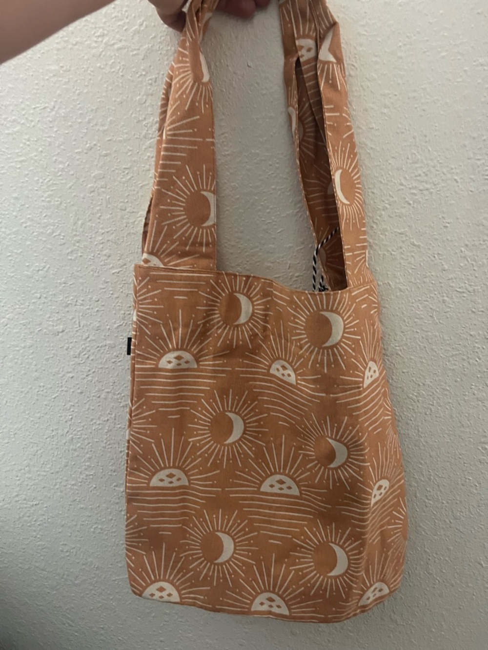 Danica studio Sun & Moon Patterned Tote Bag in Rust/orange NWT